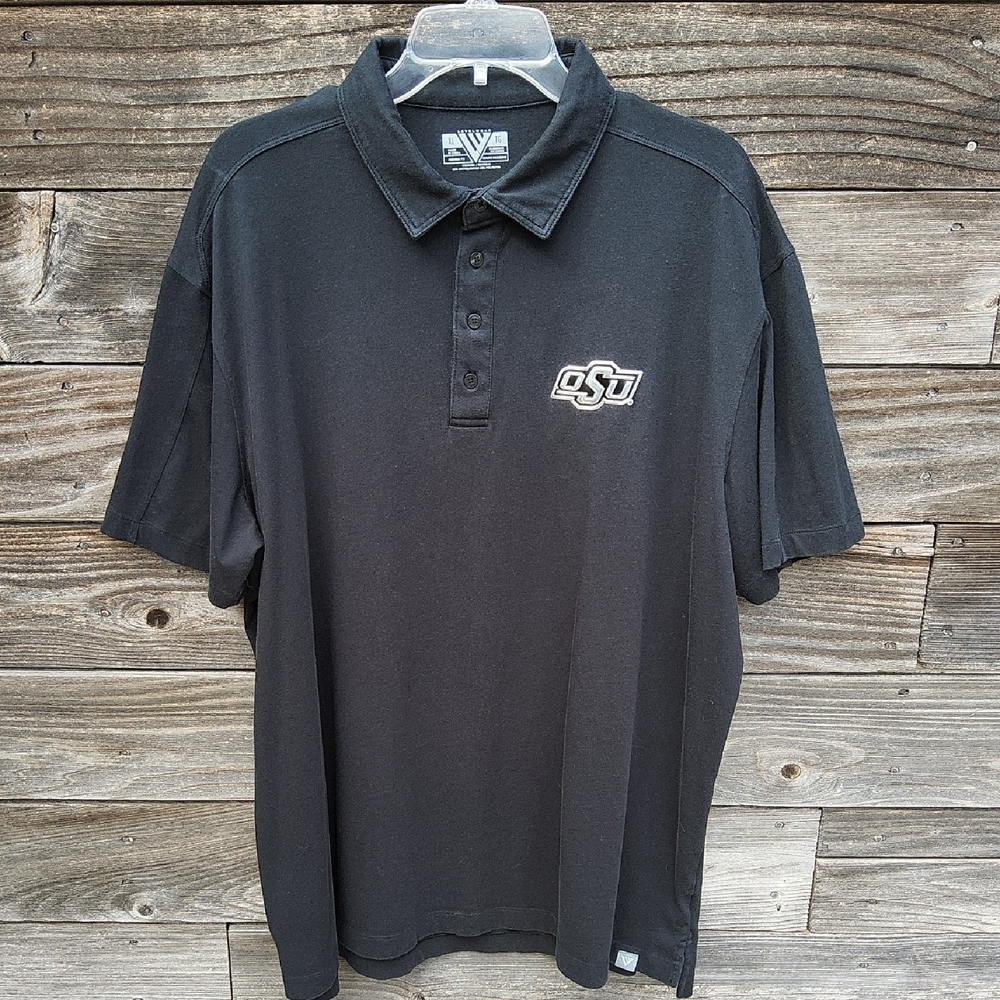 Men's Black OSU Polo Shirt by Levelwear Size XL